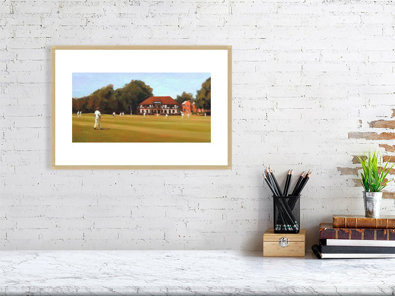 Lords - Winchester College Painting by Iain Vellacott