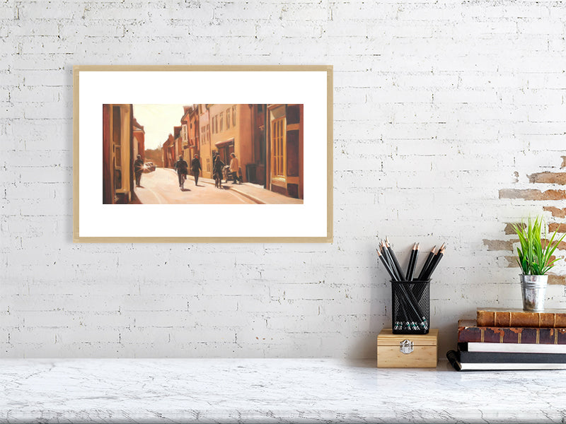 Bogles on Kingsgate Street - Winchester College Painting by Iain Vellacott 9823925-4085368