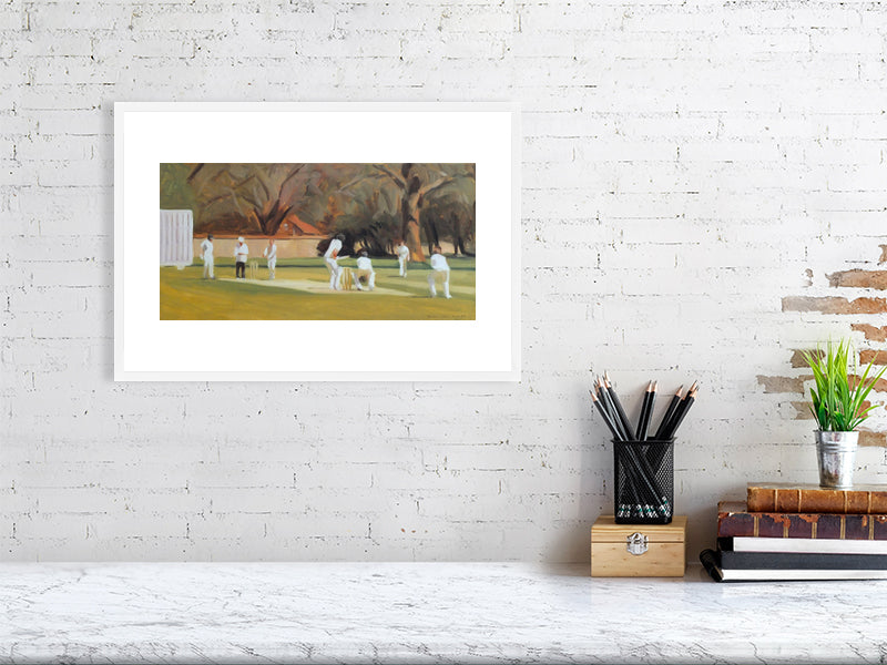 Right Arm Over - Winchester College Painting by Iain Vellacott 9834338-4092359