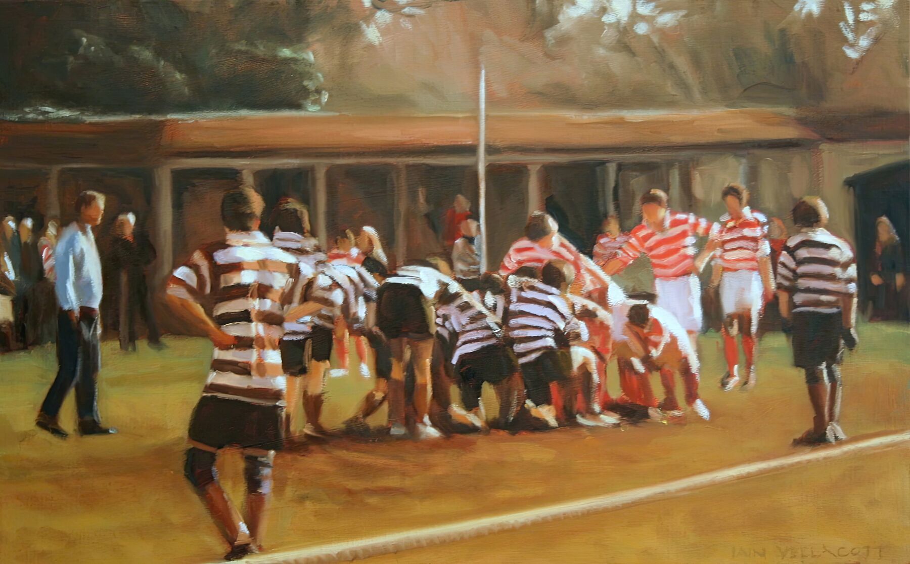 OTH v Commoners - Winchester College Painting by Iain Vellacott - Fine Art Print