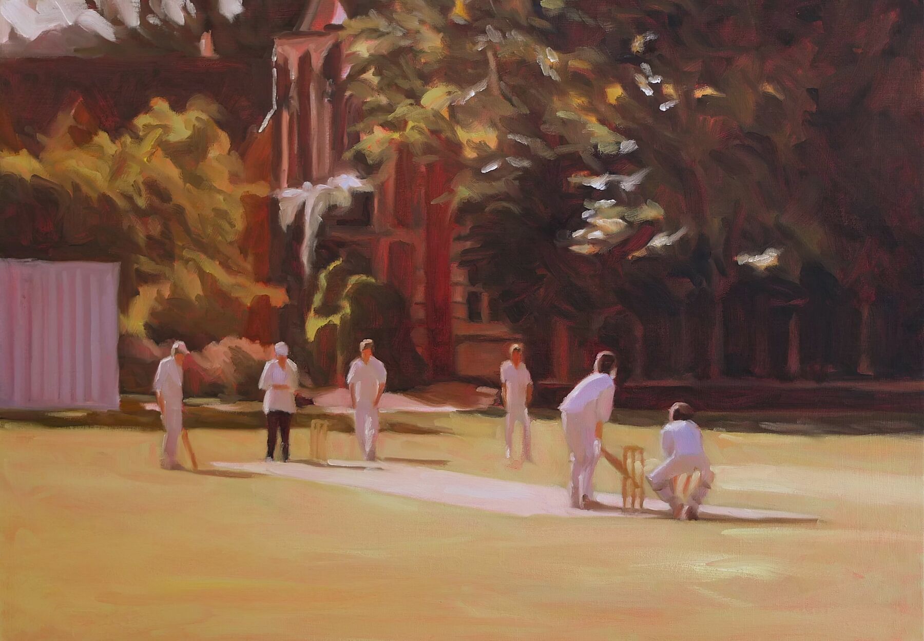 Long Leg's View - Winchester College Painting by Iain Vellacott - Fine Art Print