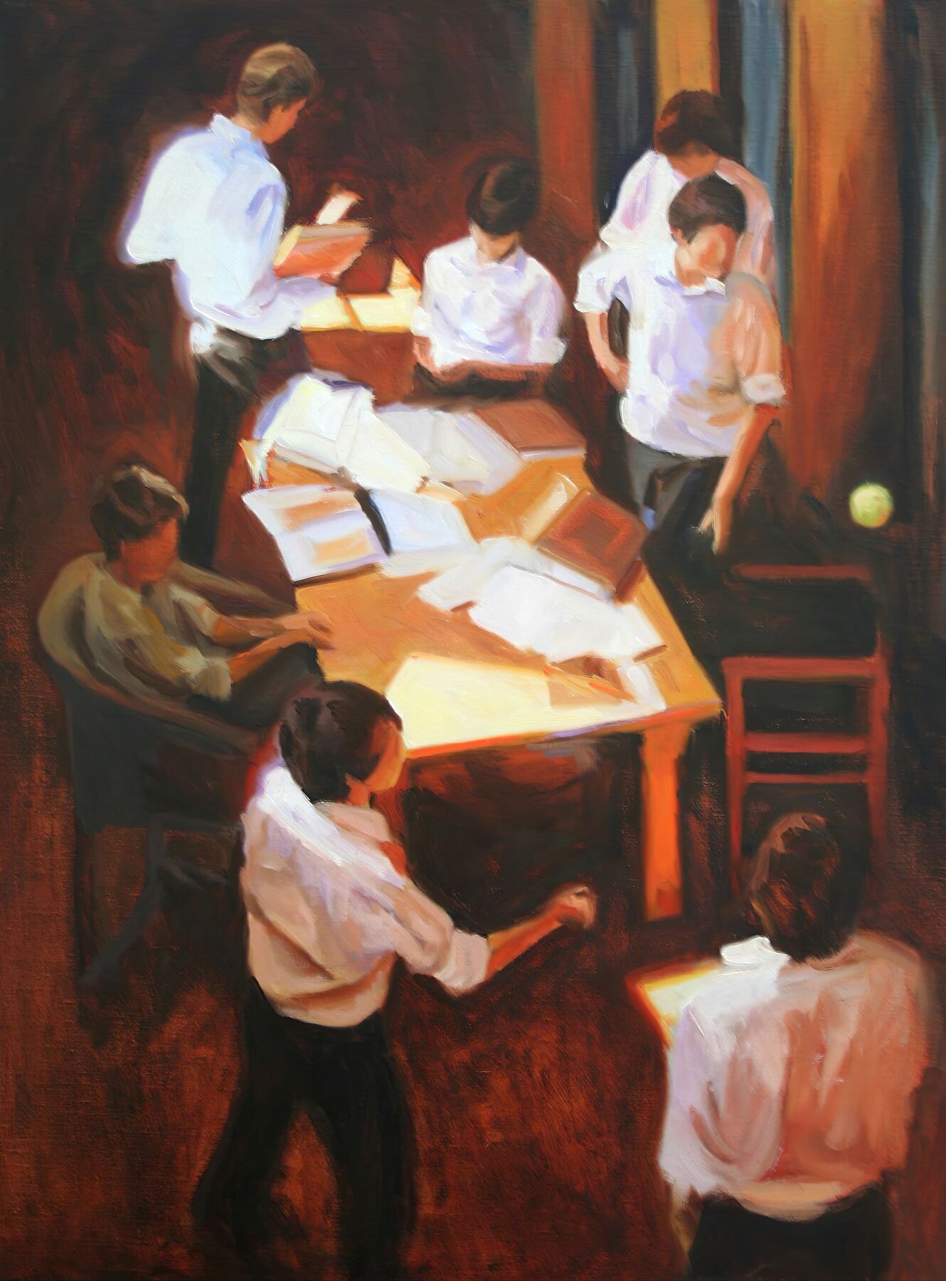 Toytime - Winchester College Painting by Iain Vellacott - Fine Art Print