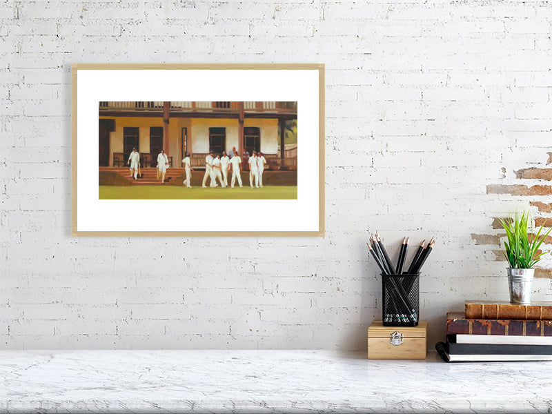 After Lunch - Winchester College Painting by Iain Vellacott