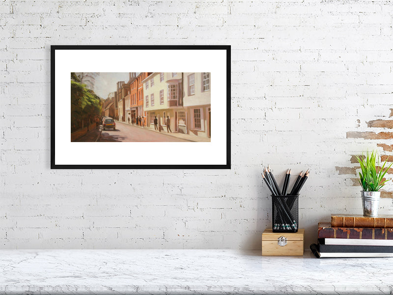 College Street - Winchester College Painting by Iain Vellacott 9832022-4090321