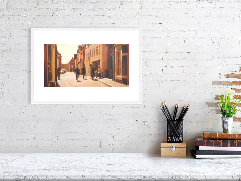 Bogles on Kingsgate Street - Winchester College Painting by Iain Vellacott 9823925-4085361