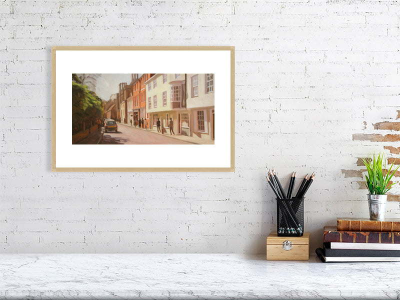 College Street - Winchester College Painting by Iain Vellacott 9832022-4090322