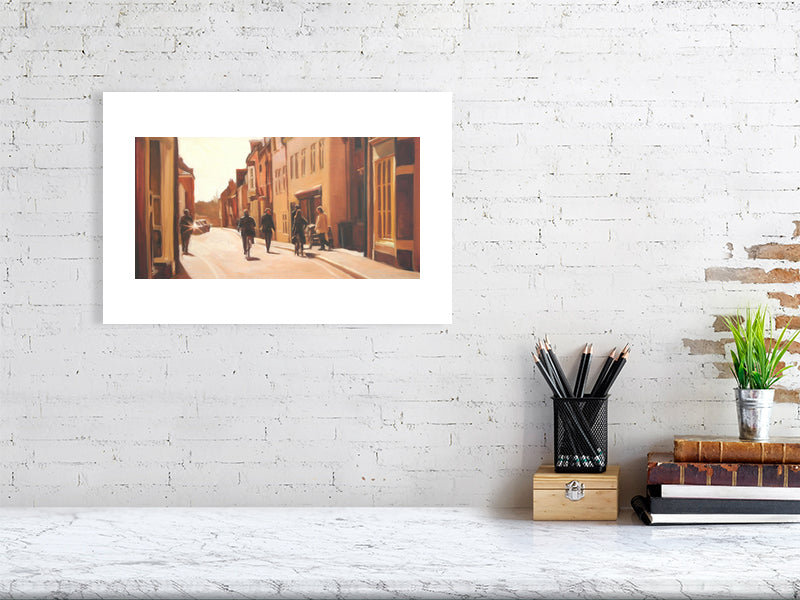 Bogles on Kingsgate Street - Winchester College Painting by Iain Vellacott 9823925-4085363