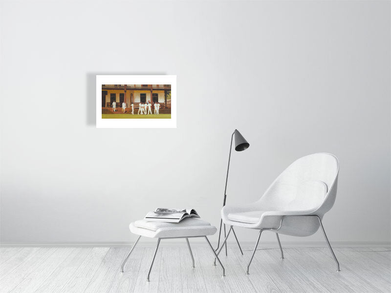 After Lunch - Winchester College Painting by Iain Vellacott