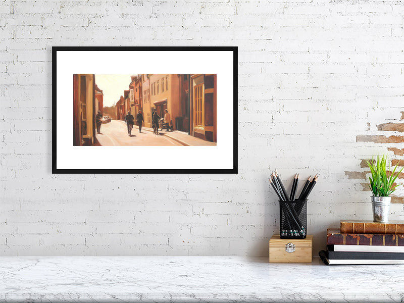 Bogles on Kingsgate Street - Winchester College Painting by Iain Vellacott 9823925-4085367