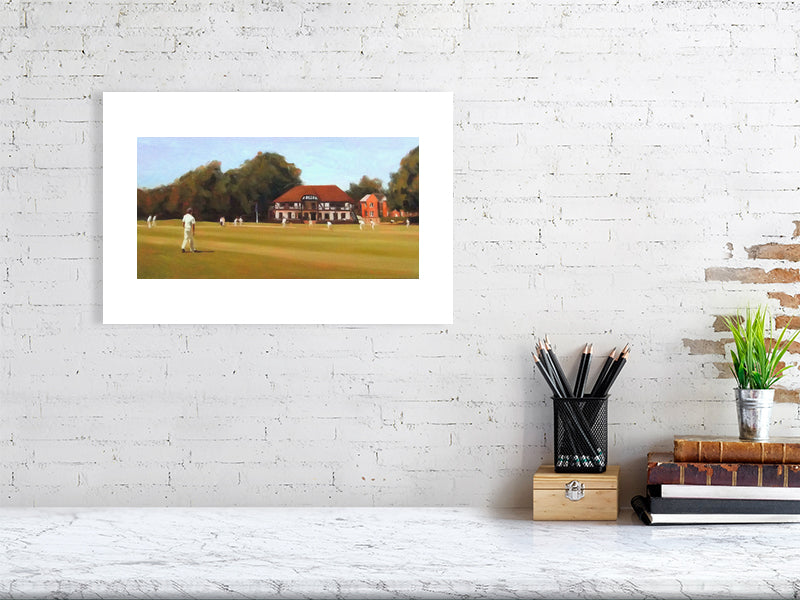 Lords - Winchester College Painting by Iain Vellacott