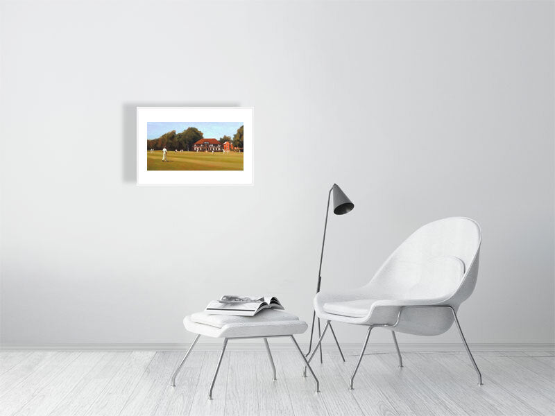 Lords - Winchester College Painting by Iain Vellacott