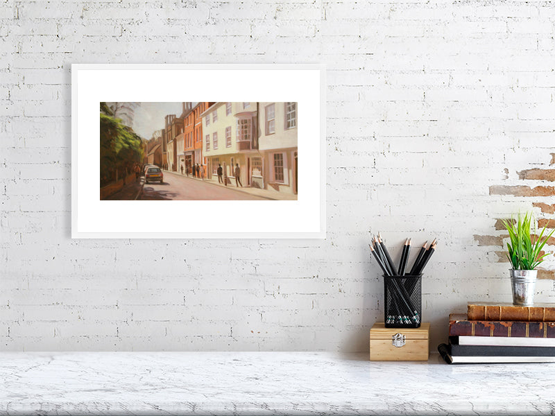 College Street - Winchester College Painting by Iain Vellacott 9832022-4090315