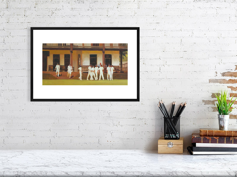 After Lunch - Winchester College Painting by Iain Vellacott