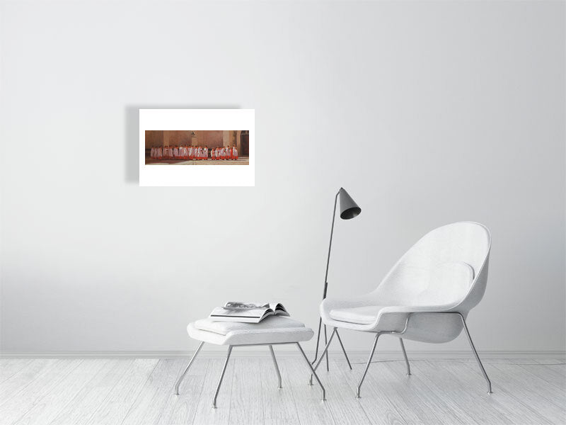 Chapel Choir - Winchester College Painting by Iain Vellacott