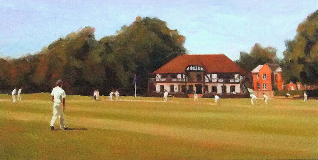 Lords - Winchester College Painting by Iain Vellacott